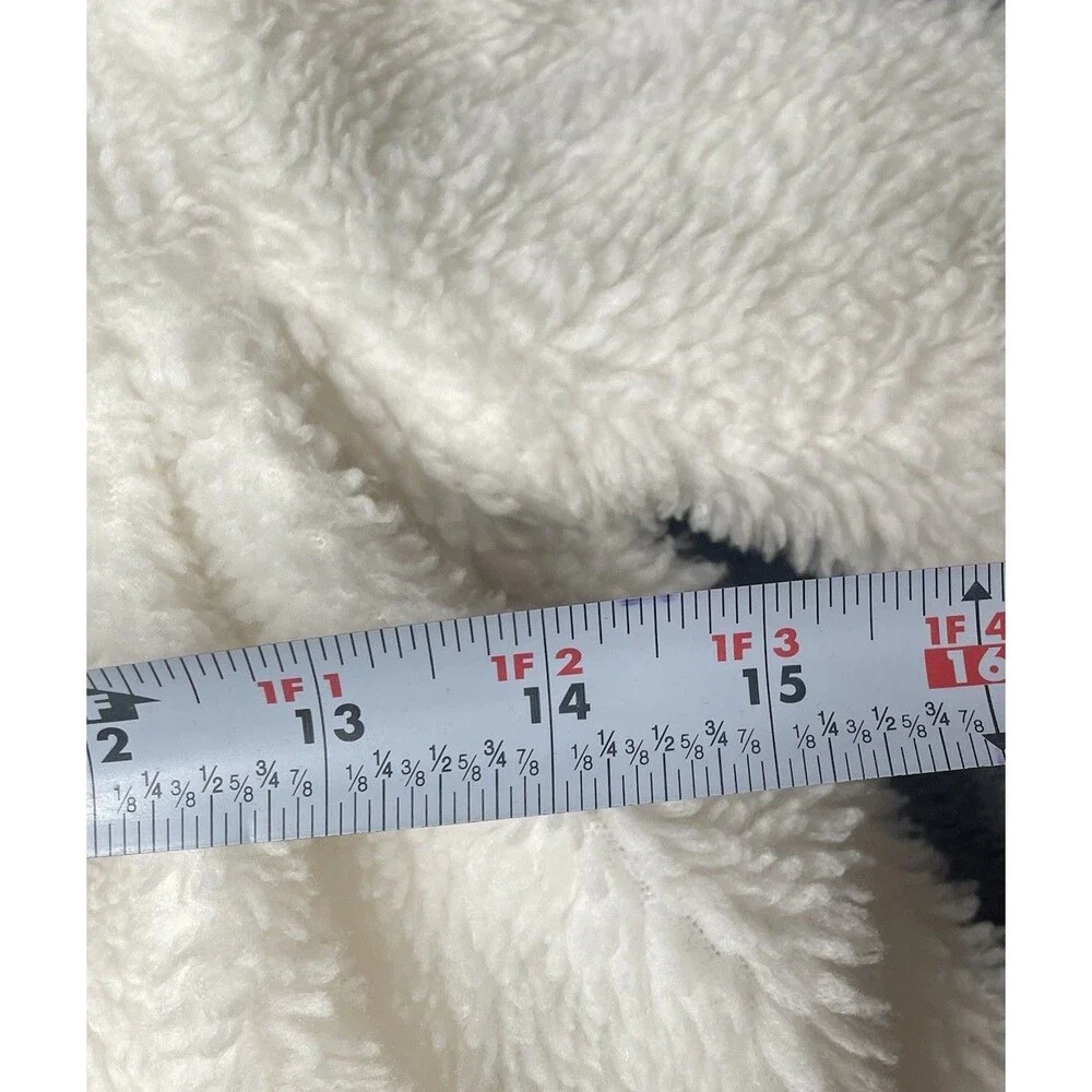 VTG 80s Millicents San Francisco White Faux Fur Girl Swing Coat Jacket 2T